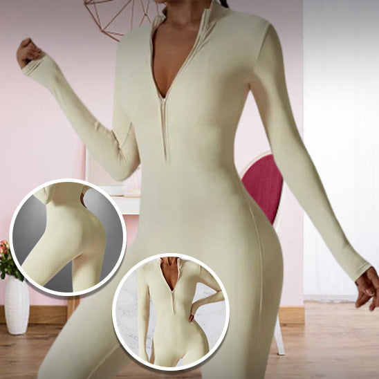 tenue-yoga-confortable-combinaison-blanche