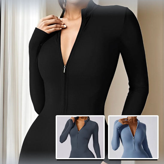 tenue-yoga-flexible-combinaison-noire