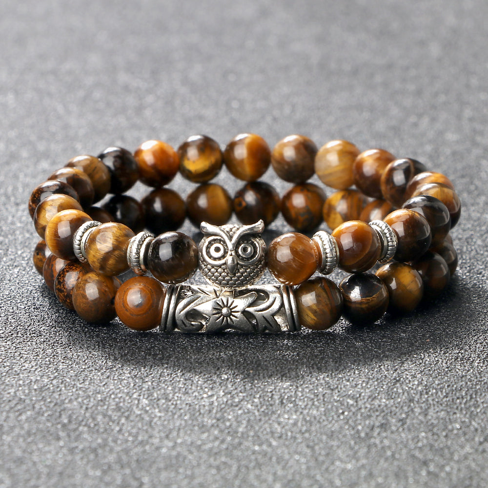 bracelet-oeil-de-tigre-hibou-fleur-fond-gris