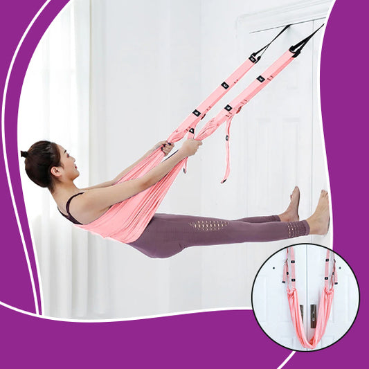 elastique musculation yoga aerien etirement dos