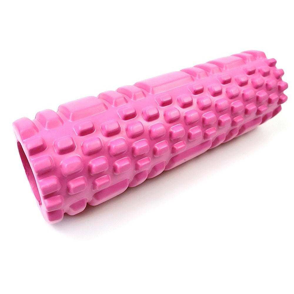 rouleau-pilates-massage-musculaire-rose