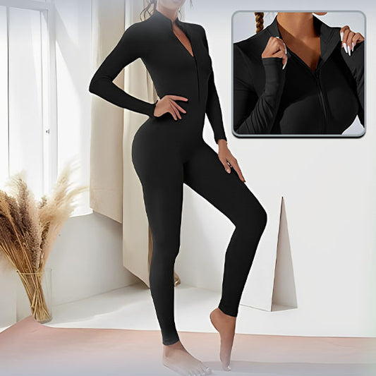 tenue-yoga-confortable-combinaison-noire